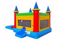 dual castle wet or dry nowm 2 1670116506 DUAL LANE CASTLE WET OR DRY BOUNCE HOUSE & SLIDE COMBO