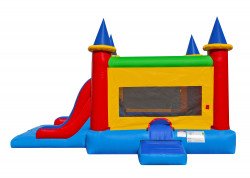 dual castle wet or dry nowm 4 1670116506 DUAL LANE CASTLE WET OR DRY BOUNCE HOUSE & SLIDE COMBO