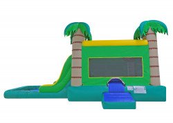 dual tropical wet or dry nowm 1 1670117125 DUAL LANE TROPICAL WET OR DRY BOUNCE HOUSE & SLIDE COMBO