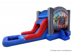 justice league ez combo wet or dry nowm 2 1670117379 JUSTICE LEAGUE WET OR DRY BOUNCE HOUSE COMBO