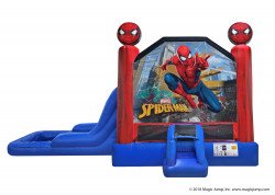 SPIDER-MAN WET OR DRY BOUNCE HOUSE & SLIDE COMBO